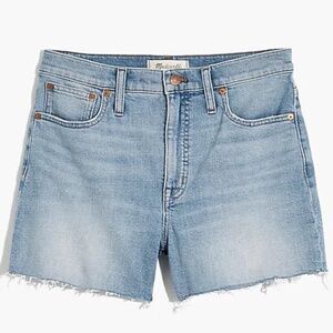 Madewell High-Rise Summerweight Denim Shorts in Watt Wash Size 31